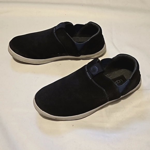 UGG Mens Hanz Blue Suede Slippers Size 10 - Picture 6 of 13